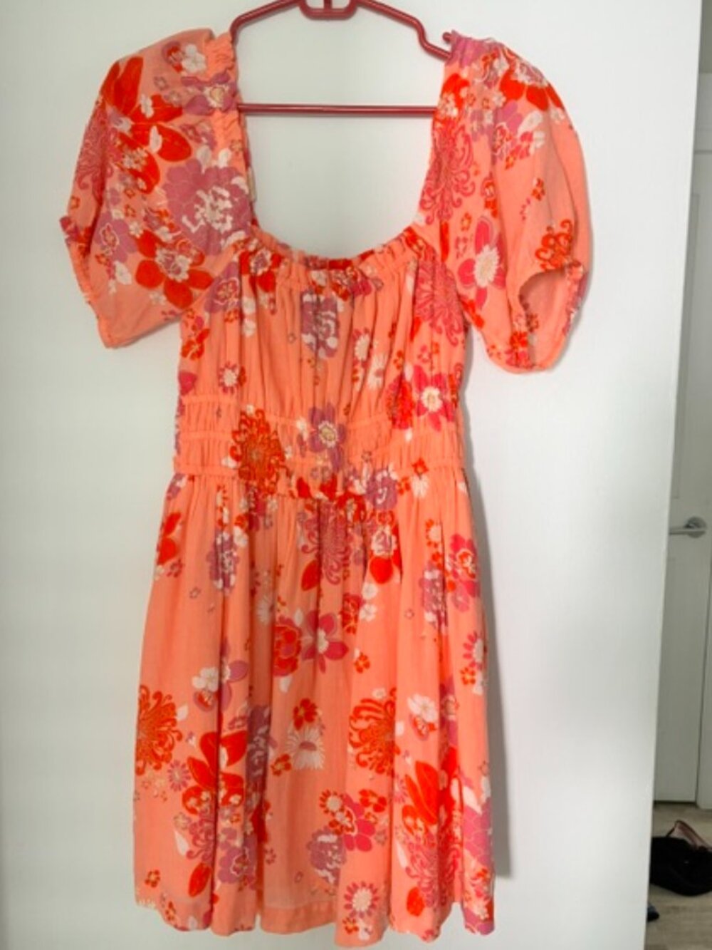 Nordstrom BP Cotton Floral Dress with Cap Sleeves and Lined - Excellent!